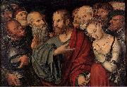 Christ and the Woman Taken in Adultery Lucas Cranach the Younger